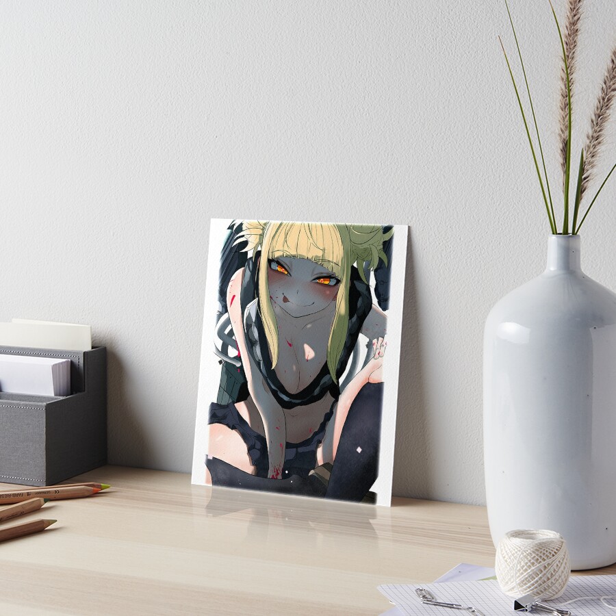 Toga Himiko Lewd Smile Hot My Hero Academy Hot Art Board Print By Wayneviet Redbubble