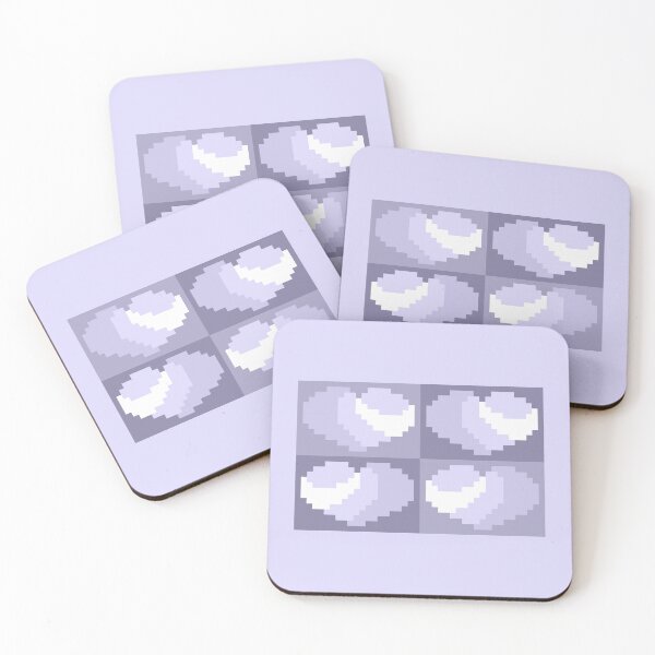 Item preview, Perfect Little White Pixel Hearts designed and sold by rin3d .