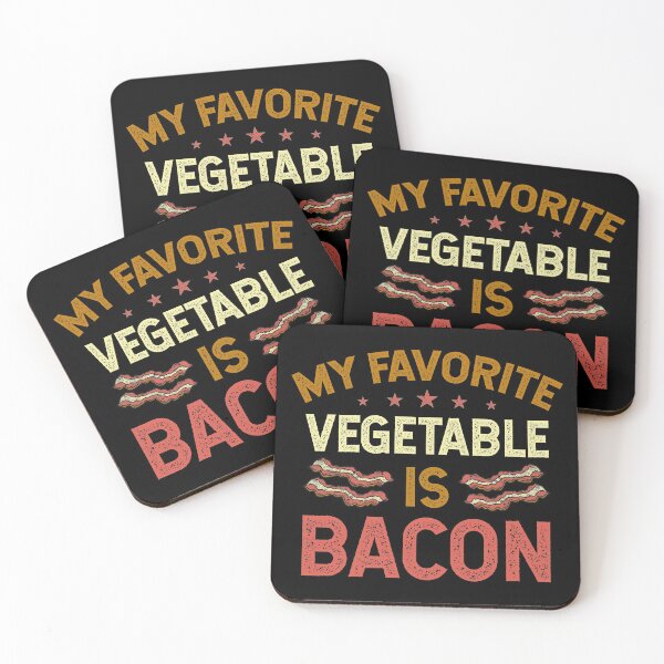 Item preview, My Favorite Vegetable is Bacon Funny Vintage Meat Lover Quote designed and sold by dass-art.