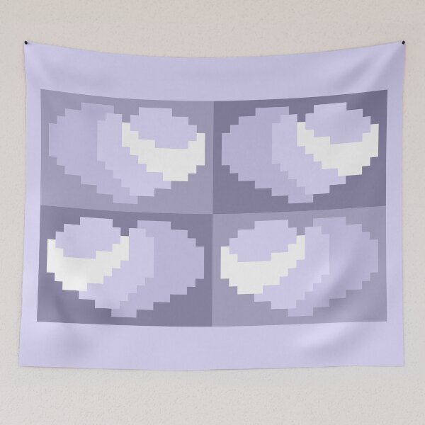 Item preview, Perfect Little White Pixel Hearts designed and sold by rin3d .