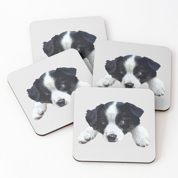 Item preview, Border Collie Cute Puppy Dog Paws designed and sold by ElegantCat.
