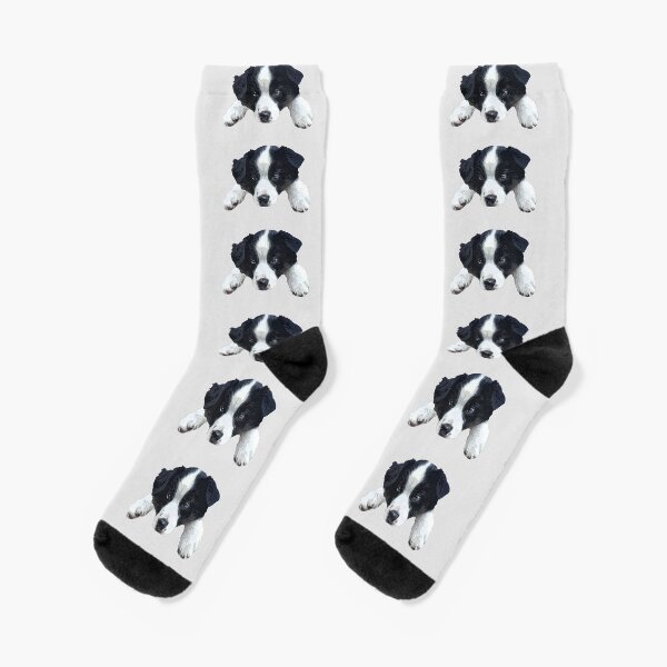 Item preview, Border Collie Cute Puppy Dog Paws designed and sold by ElegantCat.