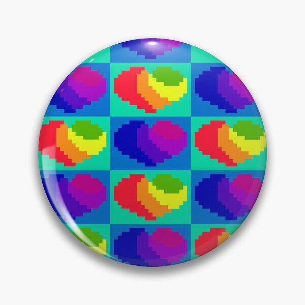 Item preview, Perfect Little Rainbow Pixel Hearts designed and sold by rin3d .