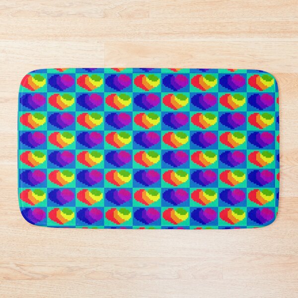 Item preview, Perfect Little Rainbow Pixel Hearts designed and sold by rin3d .