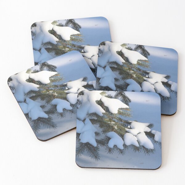 Item preview, Colorado Blue Spruce Tree Branches Covered with Snow designed and sold by JariHawk.