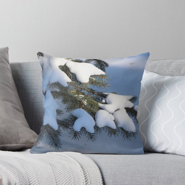 Item preview, Colorado Blue Spruce Tree Branches Covered with Snow designed and sold by JariHawk.