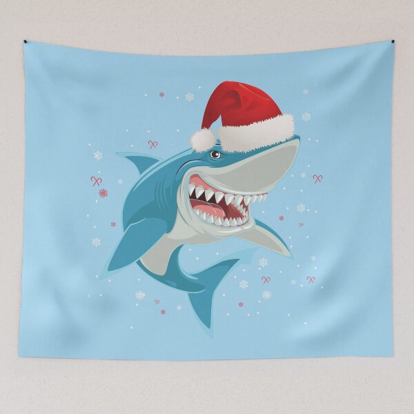 Item preview,  Christmas Jolly Shark - Funny designed and sold by sriniboss758.