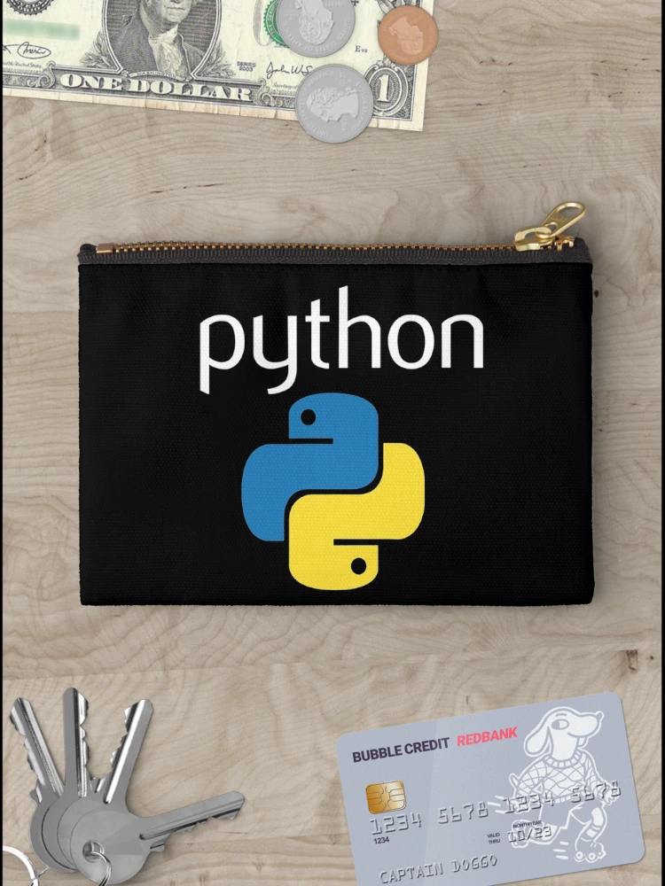 Thumbnail 3 of 4, Zipper Pouch, Funny Tee Python Programmer Computer Developers Tee designed and sold by CTankdesign.