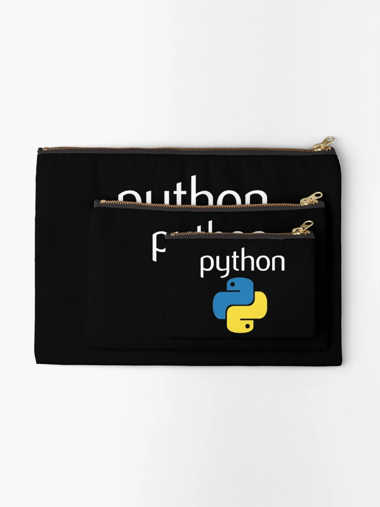 Thumbnail 2 of 4, Zipper Pouch, Funny Tee Python Programmer Computer Developers Tee designed and sold by CTankdesign.