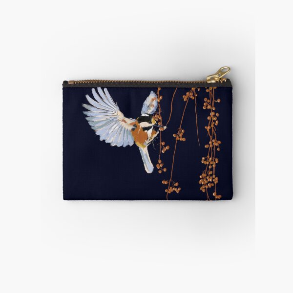 Item preview, Winter bird eating berries designed and sold by StudioCarper.