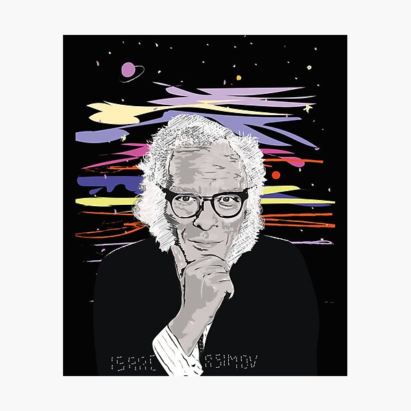 Item preview, Isaac Asimov Portrait   designed and sold by HCDArtdesign.