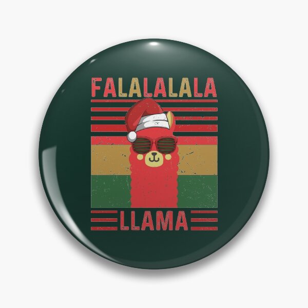Item preview, Adorable Funny FA LA LA LA LA LLAMA Christmas Vintage Llama Xmas Animal Pun Retro Sunset Llama in Sunglasses Wearing Santa Hat Llama Christmas Pun designed and sold by zenturtlemerch.