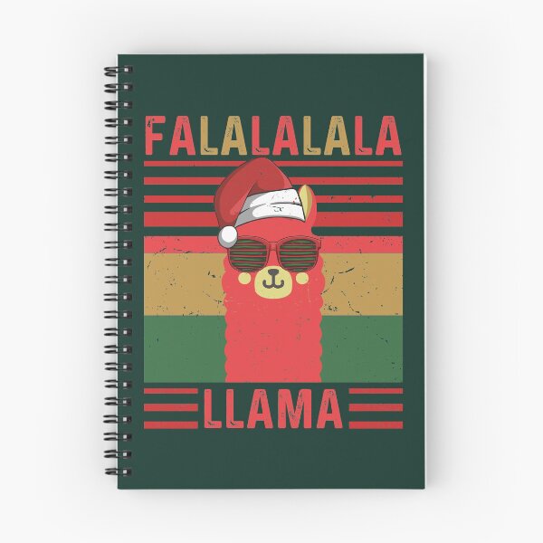 Item preview, Adorable Funny FA LA LA LA LA LLAMA Christmas Vintage Llama Xmas Animal Pun Retro Sunset Llama in Sunglasses Wearing Santa Hat Llama Christmas Pun designed and sold by zenturtlemerch.