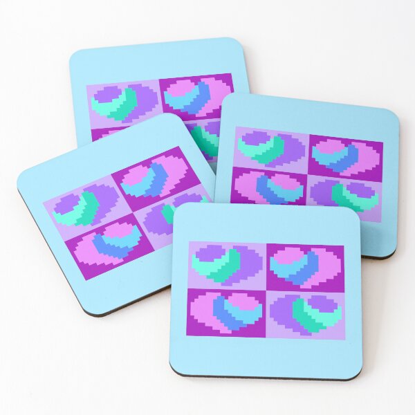 Item preview, Perfect Little Colorful Pixel Hearts designed and sold by rin3d .