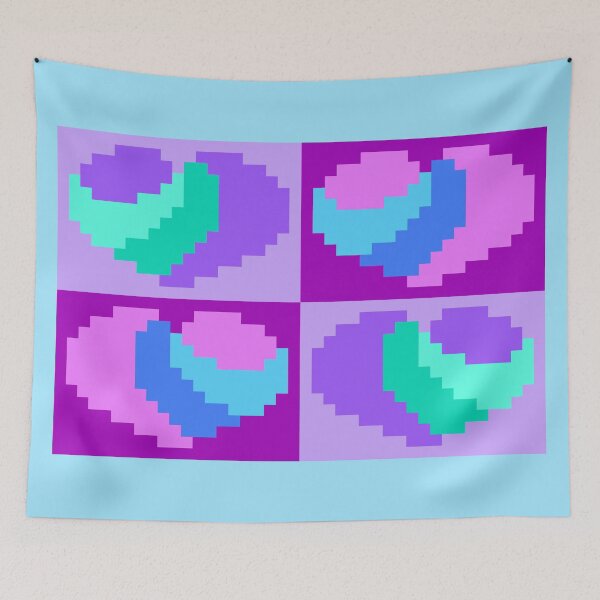 Item preview, Perfect Little Colorful Pixel Hearts designed and sold by rin3d .