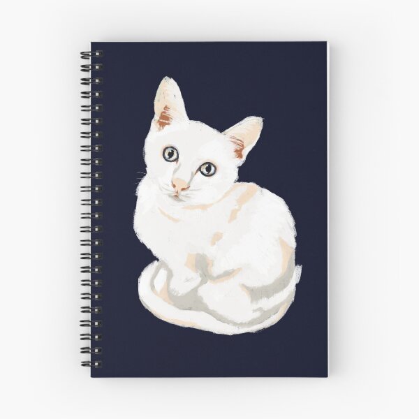 Item preview, White cat designed and sold by StudioCarper.