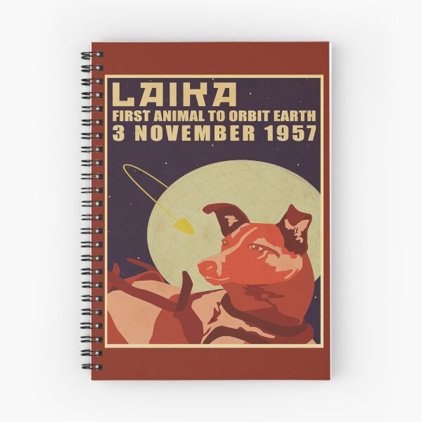 Item preview, Vintage Russian Soviet Propaganda The Space Race Dog Laika Retro USSR designed and sold by James-Fletcher.