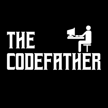 Artwork thumbnail, Funny Tee The Codefather Coding Coder Developer Computer Nerd by CTankdesign