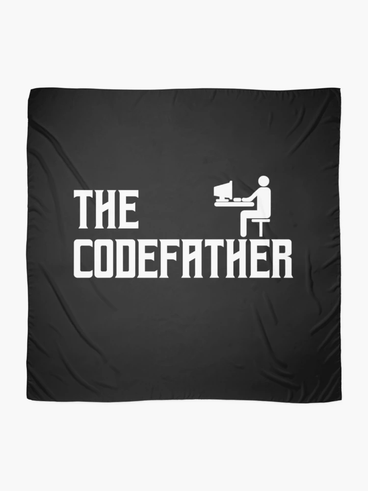 Thumbnail 2 of 3, Scarf, Funny Tee The Codefather Coding Coder Developer Computer Nerd designed and sold by CTankdesign.