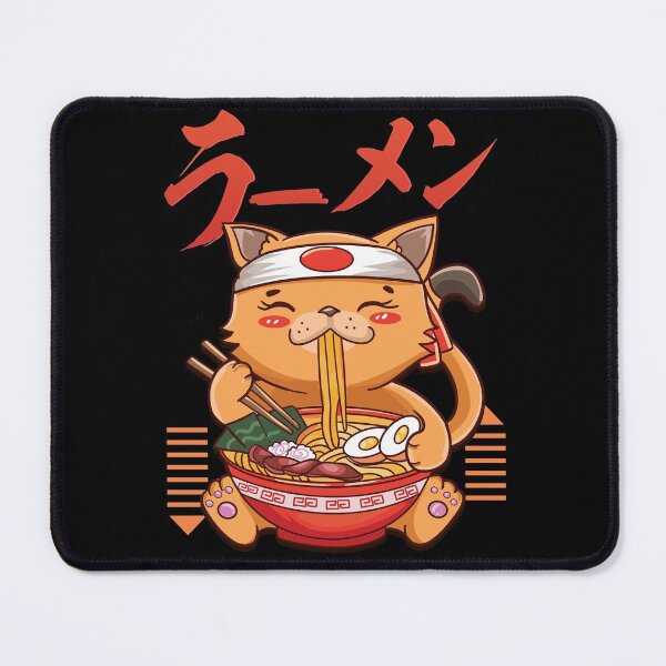 Item preview, Lucky Cat Ramen Cat Japanese Anime Cute Kawaii designed and sold by SqualeForce.