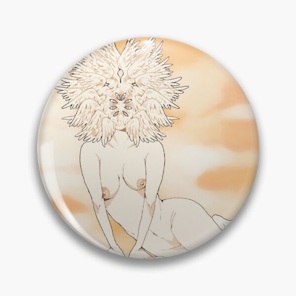 Item preview, Reclining angel (with background) designed and sold by peachy-doodle.