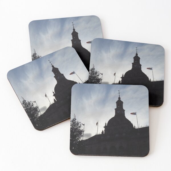 Item preview, Silhouette - Ipswich Town Hall & Christmas Tree designed and sold by wiggyofipswich.