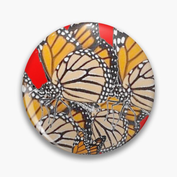 Item preview, MONARCH BUTTERFLY FAMILY RED ABSTRACT ART   designed and sold by sharlesart.