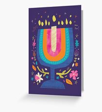 Happy Hanukkah greeting card Greeting Card