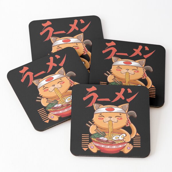 Item preview, Lucky Cat Ramen Cat Japanese Anime Cute Kawaii designed and sold by SqualeForce.