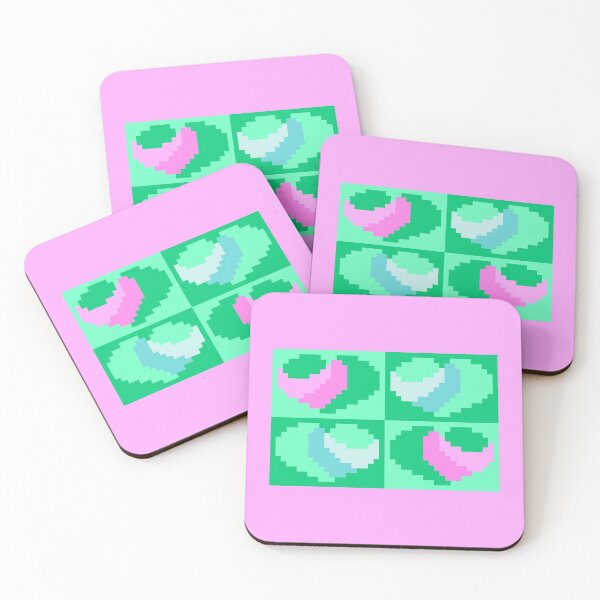 Item preview, Perfect Little Good Morning Pixel Hearts designed and sold by rin3d .