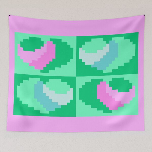 Item preview, Perfect Little Good Morning Pixel Hearts designed and sold by rin3d .