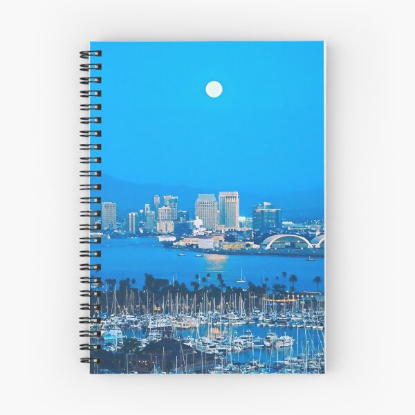 Aperçu de l'œuvre Horizon de la ville de San Diego la nuit créée et vendue par Sofia-Draws.