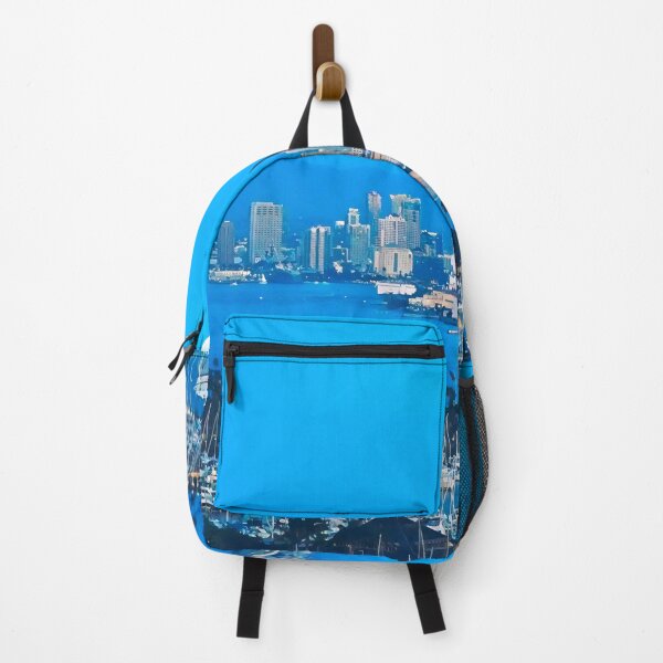 Item preview, San Diego City Skyline at Night designed and sold by Sofia-Draws.