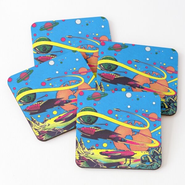 Item preview, Beautiful Retro Sci-Fi Space Bright Color Colour Comic Book Illustration designed and sold by TrulyEpoque.