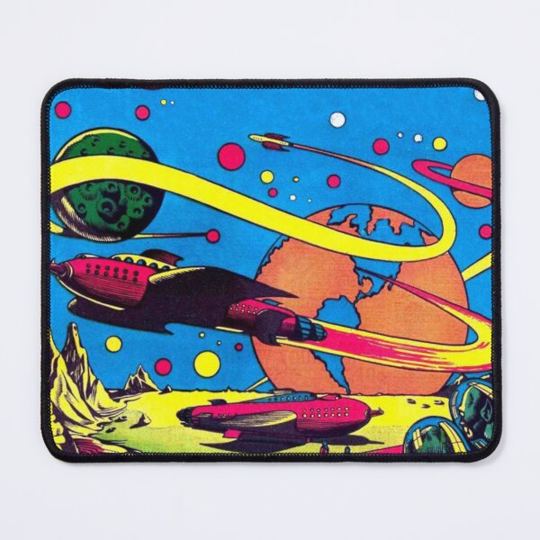 Item preview, Beautiful Retro Sci-Fi Space Bright Color Colour Comic Book Illustration designed and sold by TrulyEpoque.