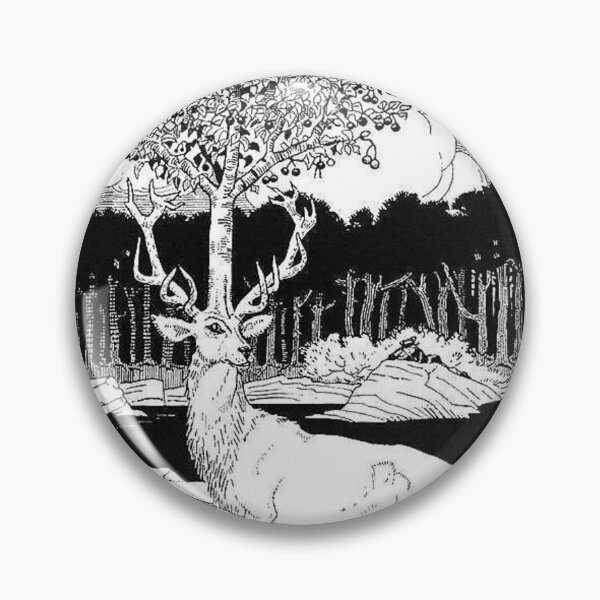 Artikelvorschau, Tuschezeichnung Wild Deer Kunstdruck entworfen und verkauft von Eva Vincent.