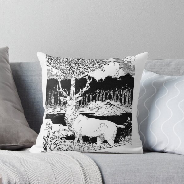 Item preview, Ink Drawing Wild Deer Art Print designed and sold by Eva Vincent.