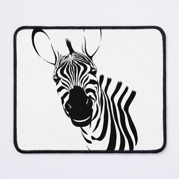 Item preview, smiling cheerful zebra silhouette designed and sold by StasCherkezov.