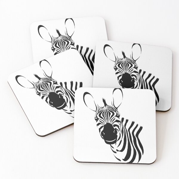 Item preview, smiling cheerful zebra silhouette designed and sold by StasCherkezov.