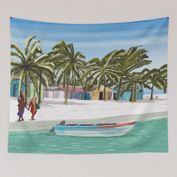 Item preview, Barbados vintage travel poster  designed and sold by Arctic frame studio.