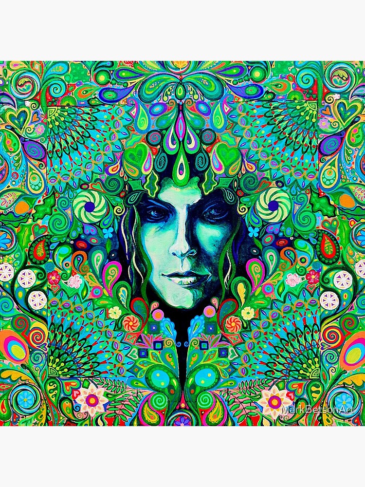 Green Lady, Mother Nature Goddess by MarkBetsonArt