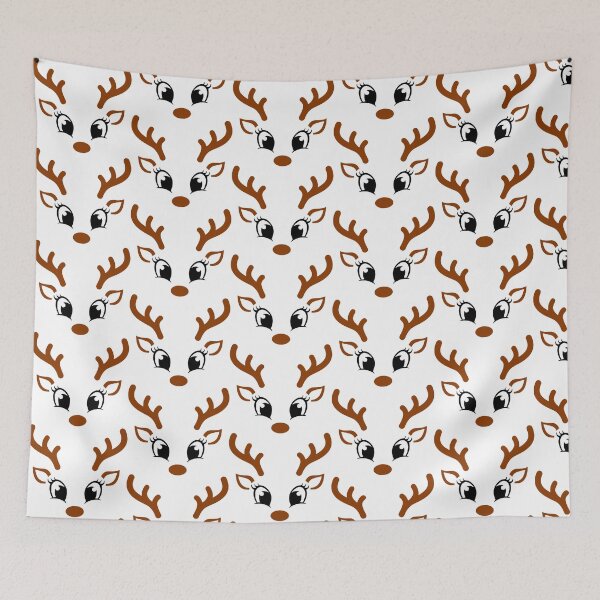 Item preview, Christmas Reindeer Faces Pack, Reindeer, Girl Reindeer, Boy Reindeer, Glasses Reindeer, Ribbon Reindeer, Christmas, w2 designed and sold by wshStudio.