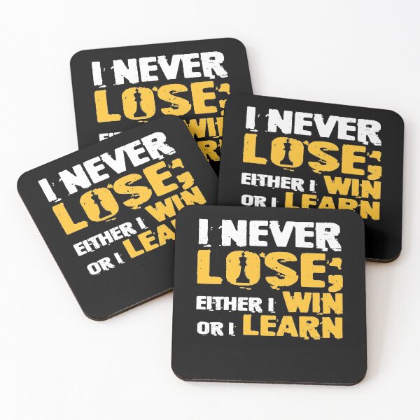 Item preview, Classic Chess Design I Never Lose I Either Win Or Learn designed and sold by BaseStore.