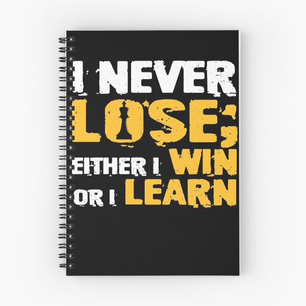 Item preview, Classic Chess Design I Never Lose I Either Win Or Learn designed and sold by BaseStore.