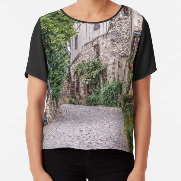 french village Chiffon Top