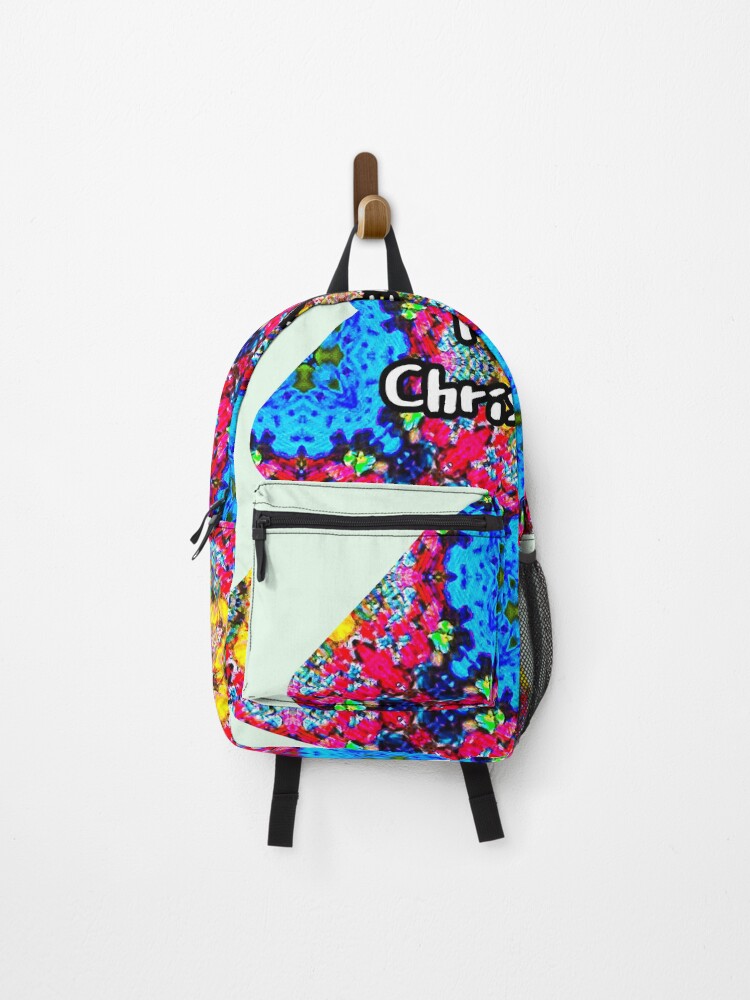 Thumbnail 1 of 3, Backpack, Colorful Christmas tree patterns. designed and sold by Patternflower.