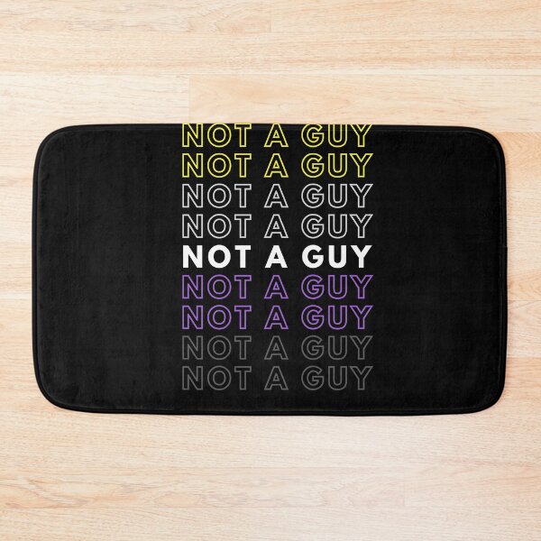 Item preview, Not A Guy | Nonbinary Flag Colors | Pronouns | Gift for Enby designed and sold by throuplescorner.