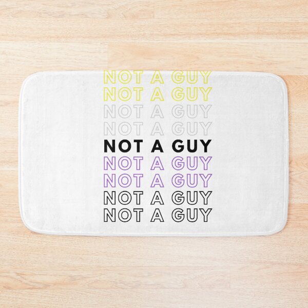 Item preview, Not A Guy | Nonbinary Flag Colors | Pronouns | Gift for Enby designed and sold by throuplescorner.