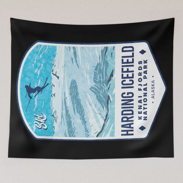 Item preview, Ski Harding Icefield Kenai Fjords National Park Alaska designed and sold by JordanHolmes.