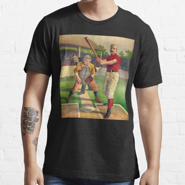 Vintage Baseball Player - Cool Retro Sports Color Poster Shirts And Gifts  Essential T-Shirt for Sale by Sago-Design